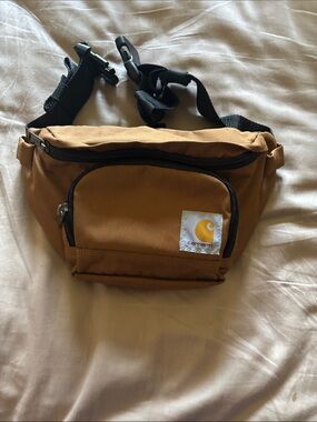 Carhartt Tan/Brown Belt Bag with Front Pocket